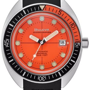 Bulova Herrklocka 96B350 Devil Diver Orange/Gummi Ø41 mm