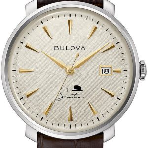 Bulova Herrklocka 96B359 Antikvit/Läder Ø40 mm