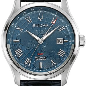 Bulova Herrklocka 96B385 Wilton Blå/Läder Ø43 mm