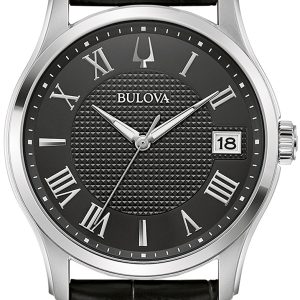 Bulova Herrklocka 96B390 Wilton Svart/Läder Ø41 mm