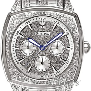 Bulova Herrklocka 96C002 Crystal Silverfärgad/Stål