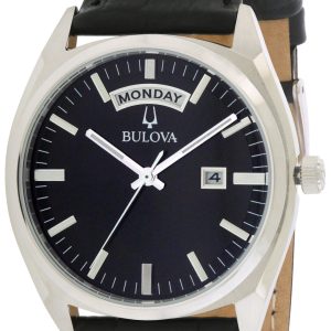 Bulova Herrklocka 96C128 Dress Svart/Läder Ø37 mm