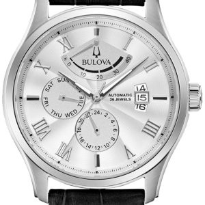 Bulova Herrklocka 96C141 Classic Silverfärgad/Läder Ø43 mm