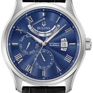 Bulova Herrklocka 96C142 Classic Blå/Läder Ø43 mm