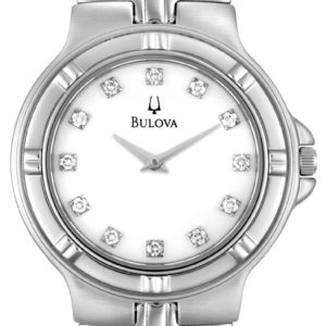 Bulova Herrklocka 96D04 Vit/Stål Ø38 mm