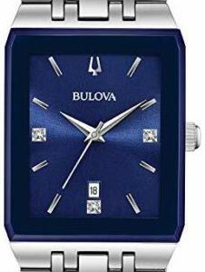 Bulova Herrklocka 96D139 Diamond Blå/Stål