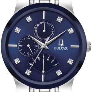 Bulova Herrklocka 96D144 Diamond Blå/Stål Ø40 mm