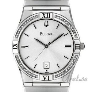 Bulova Herrklocka 96E100 Diamonds Herr Vit/Stål Ø36 mm