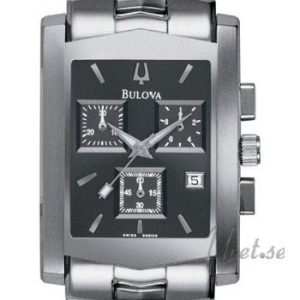 Bulova Herrklocka 96G09 Bracelet Herr Svart/Stål Ø29 mm