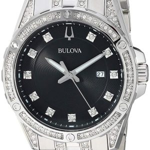 Bulova Herrklocka 96K104 Svart/Stål Ø43 mm