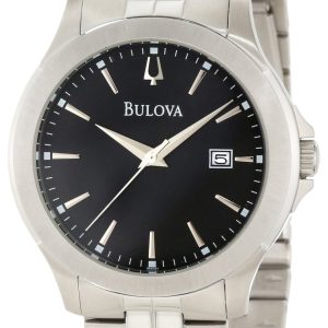 Bulova Herrklocka 96X121 Bracelet Svart/Stål Ø40 mm