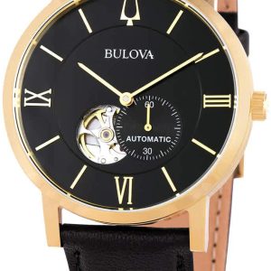 Bulova Herrklocka 97A154 Svart/Läder Ø42 mm