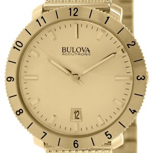 Bulova Herrklocka 97B129 Gulguldstonad/Gulguldtonat stål Ø42 mm