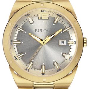 Bulova Herrklocka 97B137 Grå/Gulguldtonat stål Ø43 mm