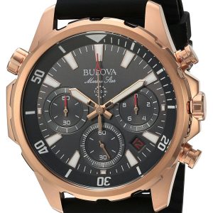 Bulova Herrklocka 97B153 Marine Star Grå/Gummi Ø46 mm