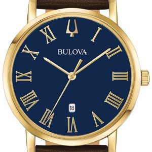 Bulova Herrklocka 97B177 Dress Blå/Läder Ø40 mm