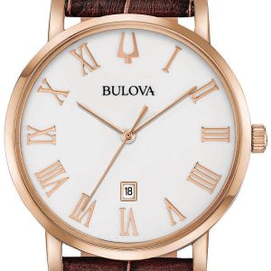 Bulova Herrklocka 97B184 Classic Vit/Läder Ø40 mm