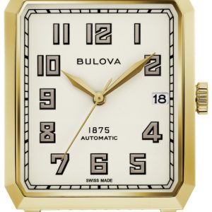 Bulova Herrklocka 97B192 Vit/Läder