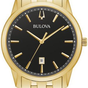 Bulova Herrklocka 97B194 Classic Svart/Gulguldtonat stål Ø41 mm