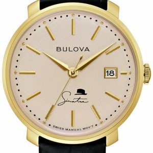 Bulova Herrklocka 97B195 Sinatra Rosa/Läder Ø40 mm