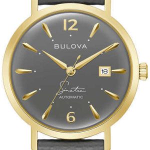 Bulova Herrklocka 97B203 Sinatra Grå/Läder Ø41 mm