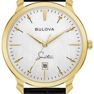 Bulova Herrklocka 97B204 Sinatra Silverfärgad/Läder Ø41 mm