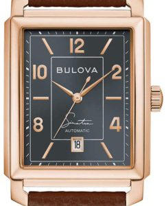 Bulova Herrklocka 97B205 Sinatra Grå/Läder