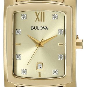 Bulova Herrklocka 97D107 Dress Champagnefärgad/Gulguldtonat stål