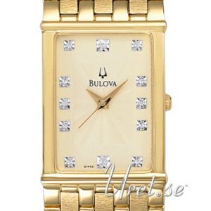 Bulova Herrklocka 97F52 Diamond Champagnefärgad/Gulguldtonat stål