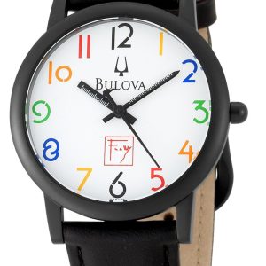 Bulova Herrklocka 98A103 Frank Lloyd Wright Vit/Läder Ø35 mm