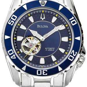 Bulova Herrklocka 98A104 Marine Star Blå/Stål Ø43 mm