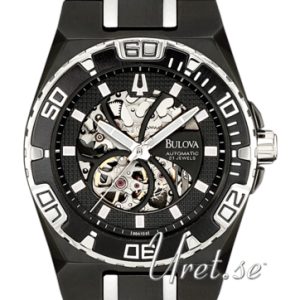 Bulova Herrklocka 98A108 Mechanical Svart/Stål Ø40 mm