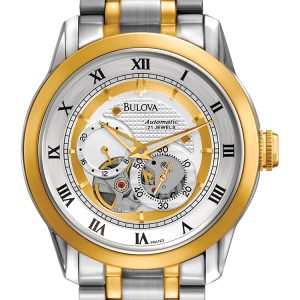 Bulova Herrklocka 98A123 Mechanical Silverfärgad/Gulguldtonat stål