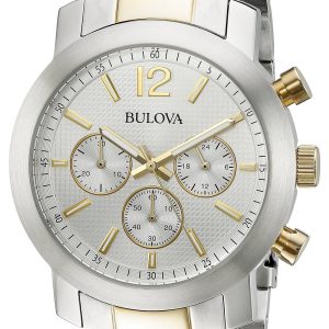 Bulova Herrklocka 98A145 Bracelet Silverfärgad/Gulguldtonat stål