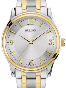 Bulova Herrklocka 98A150 Corporate Silverfärgad/Gulguldtonat stål