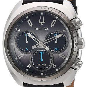 Bulova Herrklocka 98A155 Grå/Läder