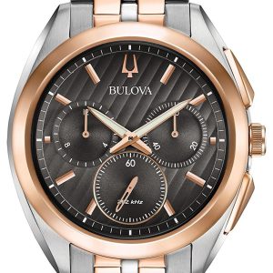 Bulova Herrklocka 98A160 Bracelet Grå/Roséguldstonat stål Ø45 mm