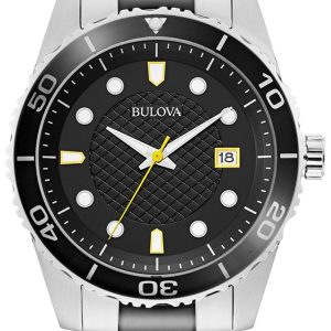 Bulova Herrklocka 98A196 Svart/Stål Ø43 mm