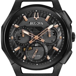 Bulova Herrklocka 98A207 Curv Svart/Stål Ø44 mm