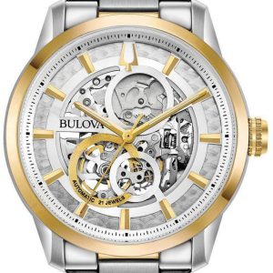 Bulova Herrklocka 98A214 Classic Silverfärgad/Gulguldtonat stål