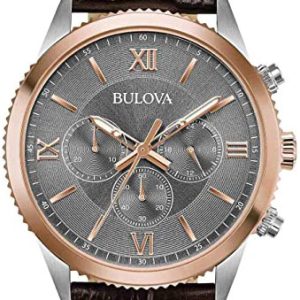 Bulova Herrklocka 98A219 Classic Grå/Läder Ø42 mm