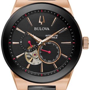 Bulova Herrklocka 98A236 Svart/Stål Ø41 mm