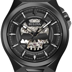 Bulova Herrklocka 98A238 Svart/Läder Ø46 mm