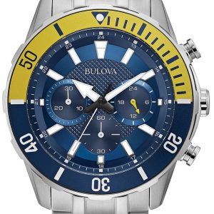 Bulova Herrklocka 98A245 Blå/Stål Ø44 mm