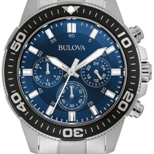 Bulova Herrklocka 98A247 Classic Blå/Stål Ø42 mm