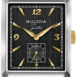 Bulova Herrklocka 98A261 Sinatra Svart/Läder