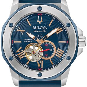 Bulova Herrklocka 98A282 Marine Star Blå/Gummi Ø45 mm