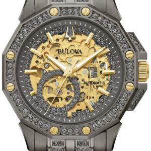 Bulova Herrklocka 98A293 Octava Skelettskuren/Stål Ø42 mm