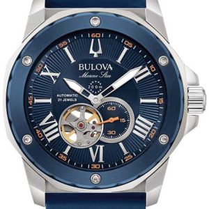 Bulova Herrklocka 98A303 Marine Star Blå/Gummi Ø45 mm