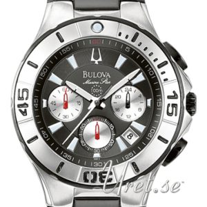 Bulova Herrklocka 98B013 Marine Star Svart/Stål Ø42 mm